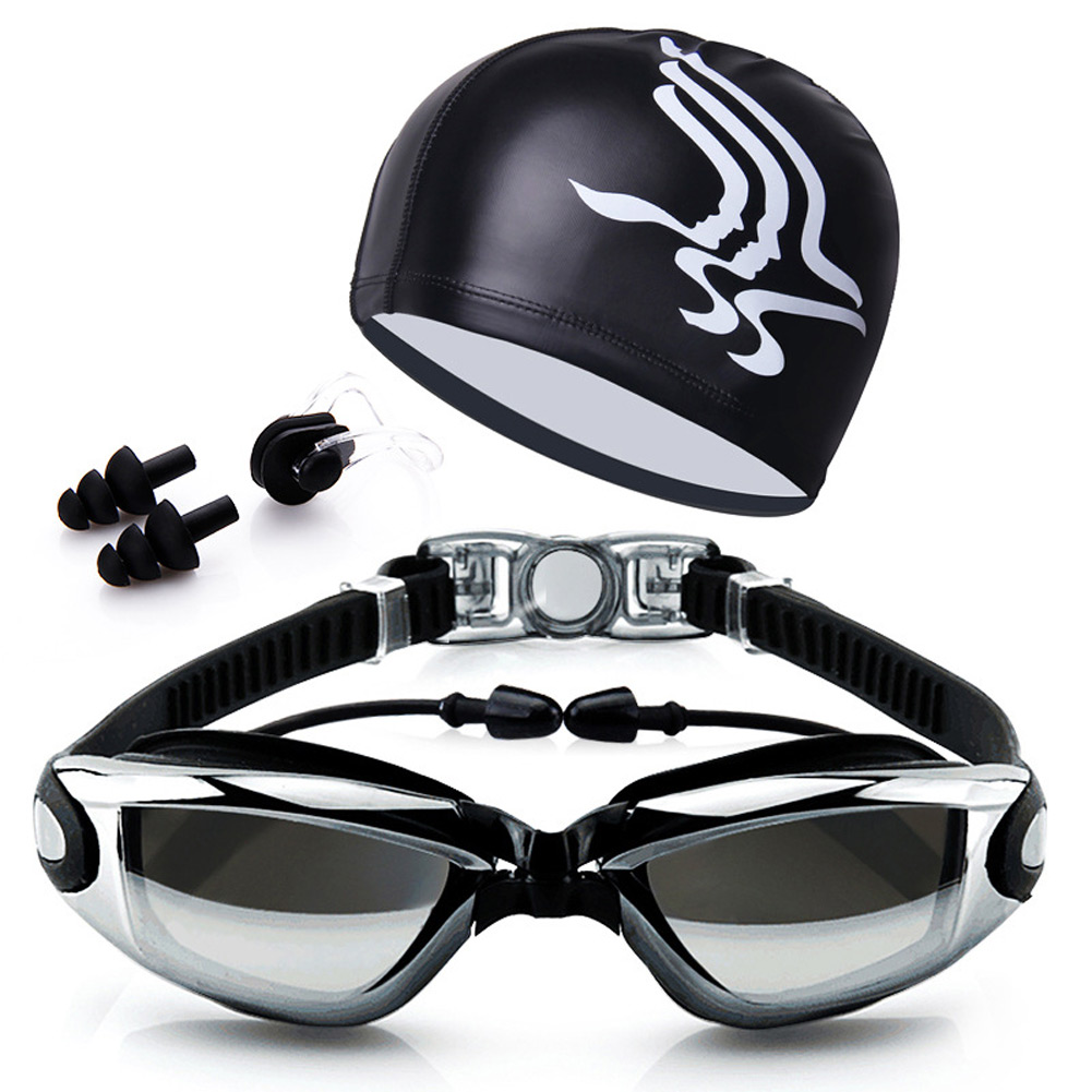 Swim Goggles Anti Fog Uv - Zwembril Set Voor Volwassenen Gecoate Lens