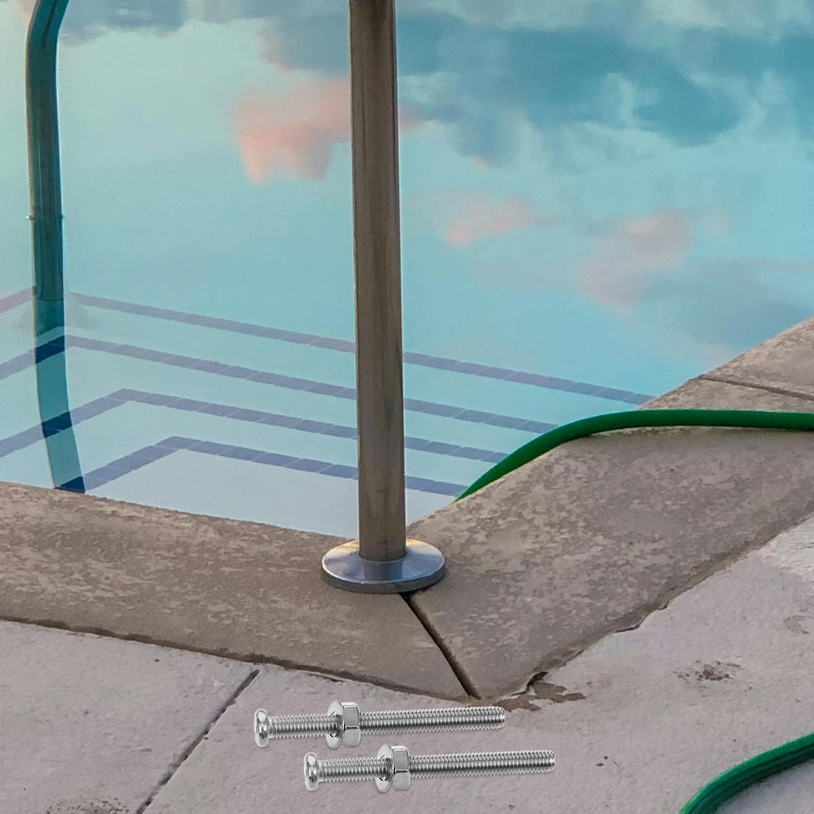 Pool Ladder Above Ground - 6 stuks schroeven voor zwembadtrappen, universele