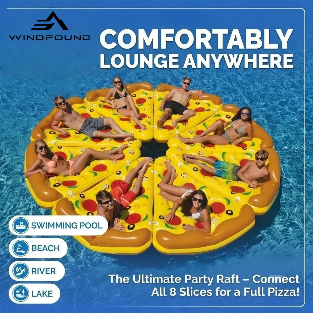 Pool Lounger Inflatable - Reuze opblaasbare pizza zwemband zomer strand