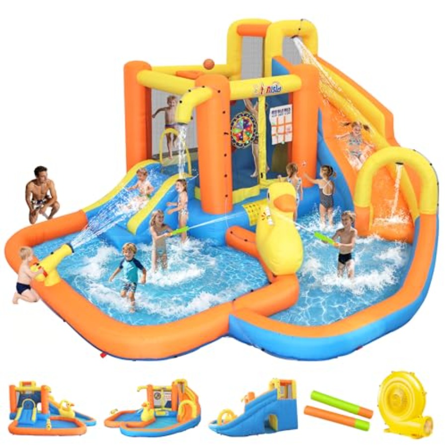 Water Slide Inflatable - Opblaasbaar waterpark voor kinderen van 3-10