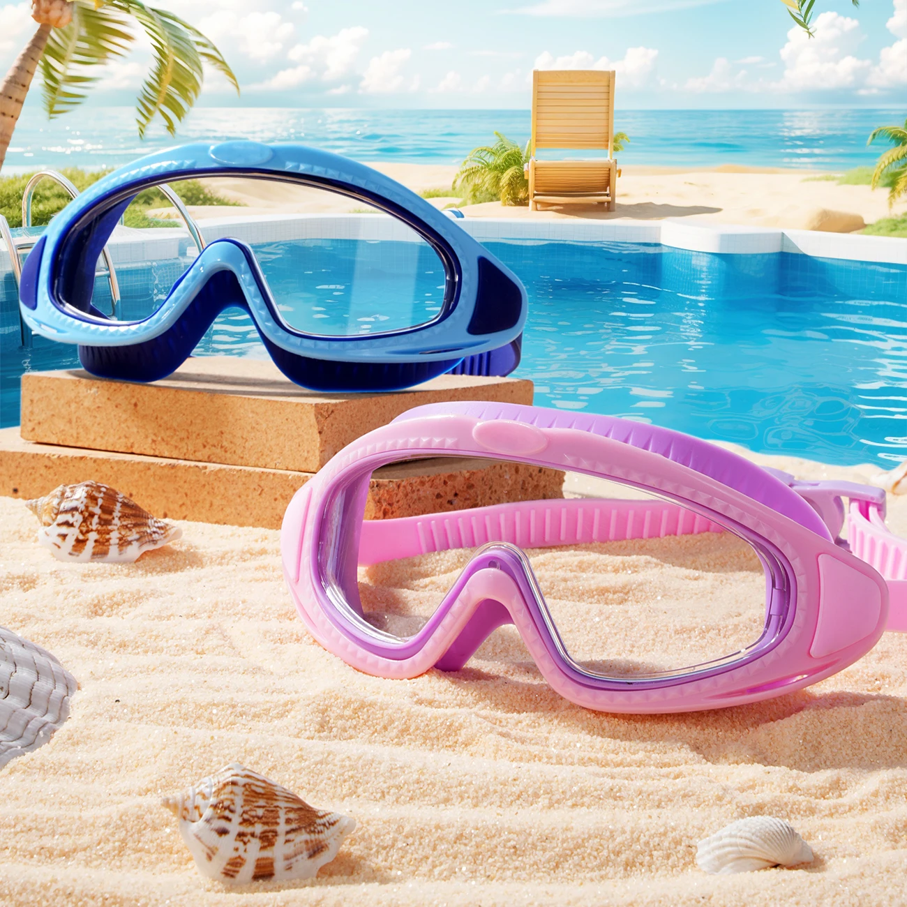 Swim Goggles Anti Fog Uv - Unisex zwembril voor volwassenen met zachte