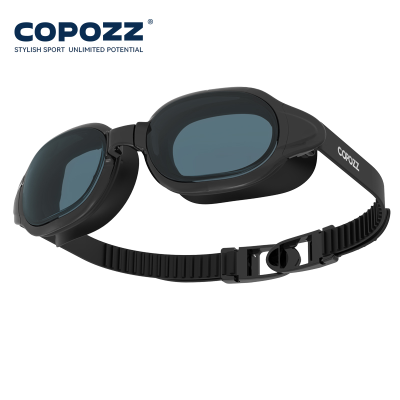 Swim Goggles Anti Fog Uv - COPOZZ 2025, anticondenszwembril, geheel gevormde lens,