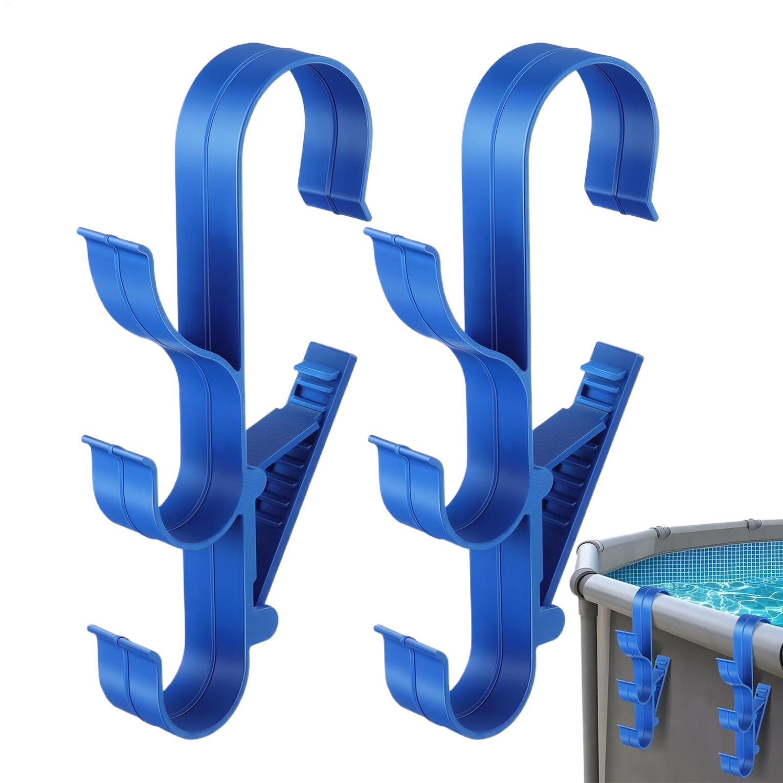 Pool Skimmer Net - 2 STUKS Zwembadskimmer Nethouder Plastic Zwembadpaalhaken