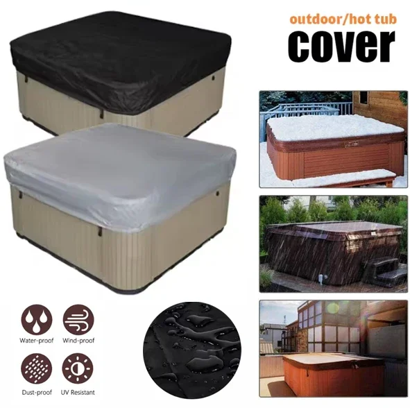 Pool Cover Waterproof - Spa Hot Tub Stofkap Badkuip Zwembad