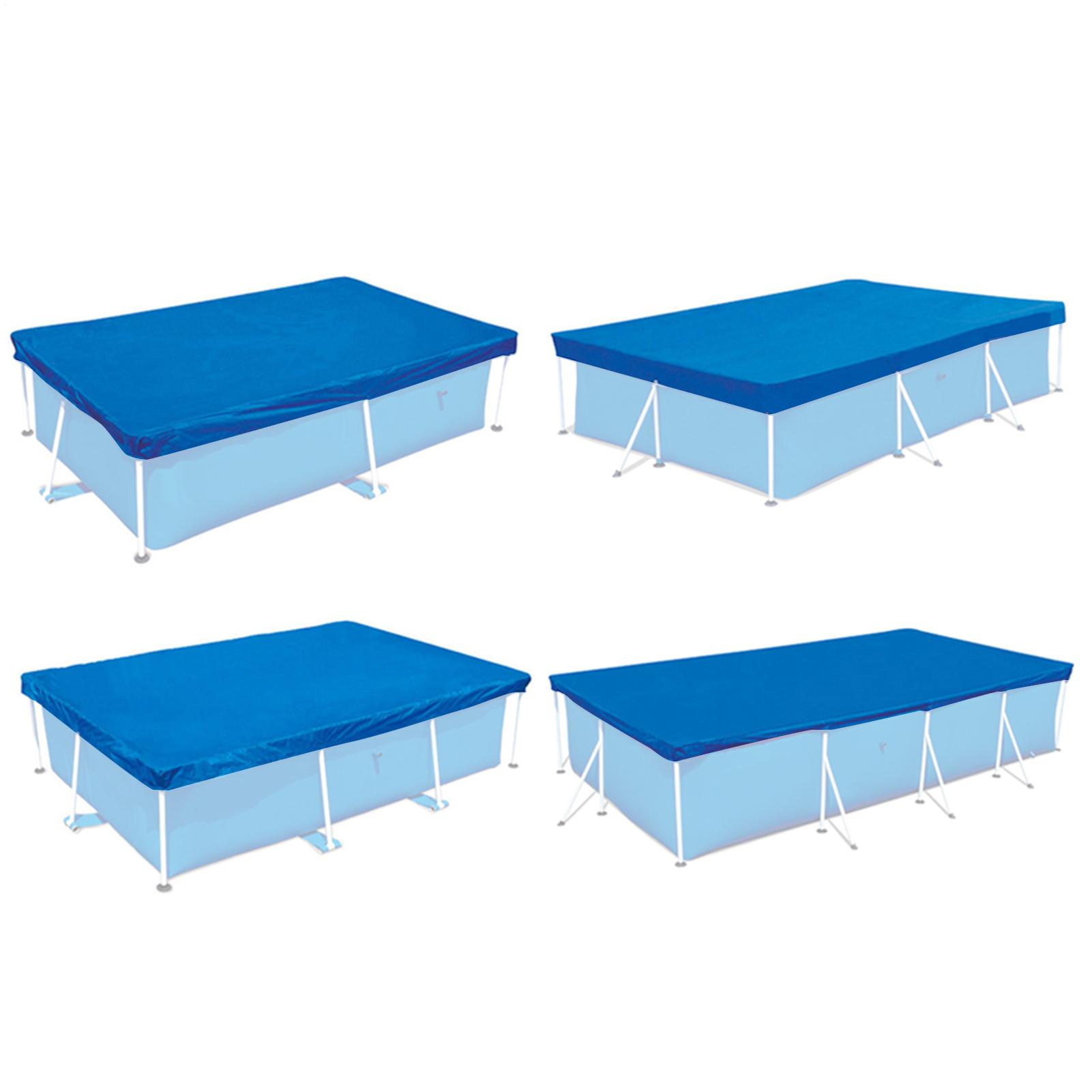 Pool Cover Waterproof - Rechthoekige zwembadafdekking Waterdichte PE opvouwbare opblaasbare