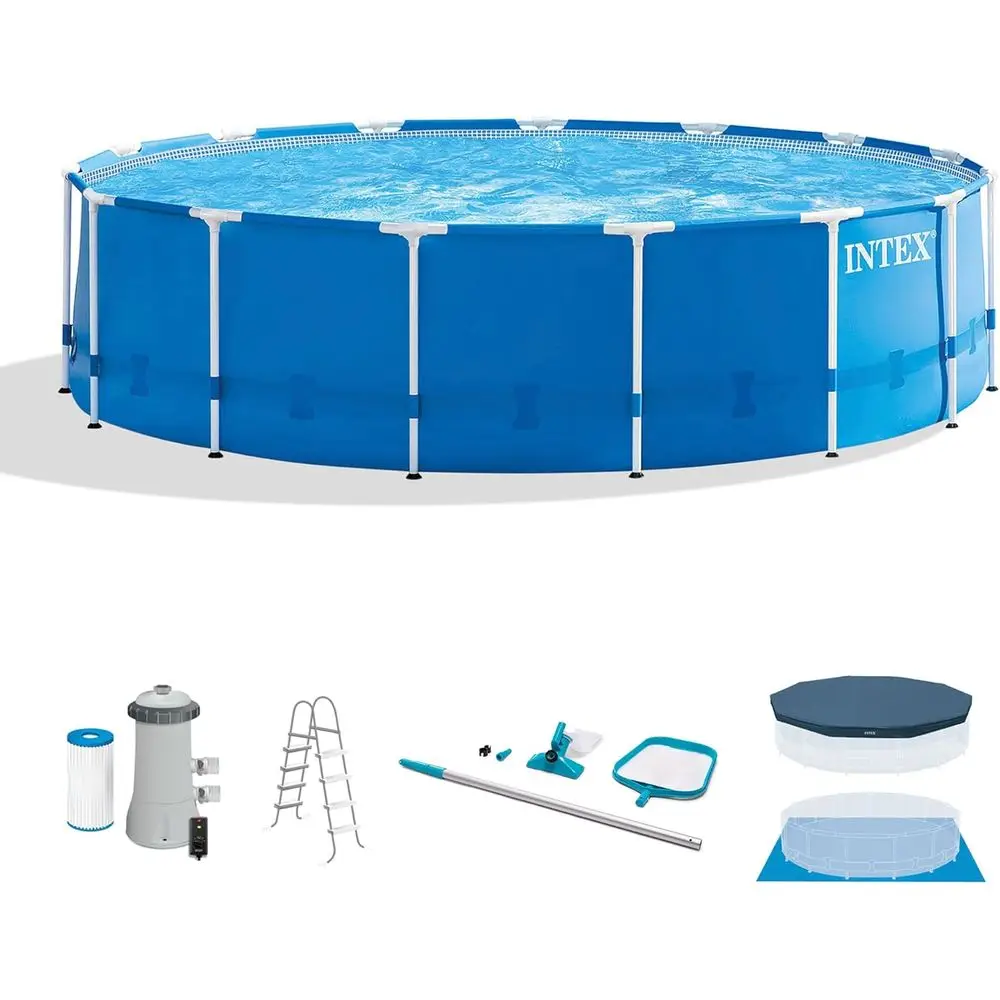 Pool Ladder Above Ground - 15' x 48' rond bovengronds zwembadset