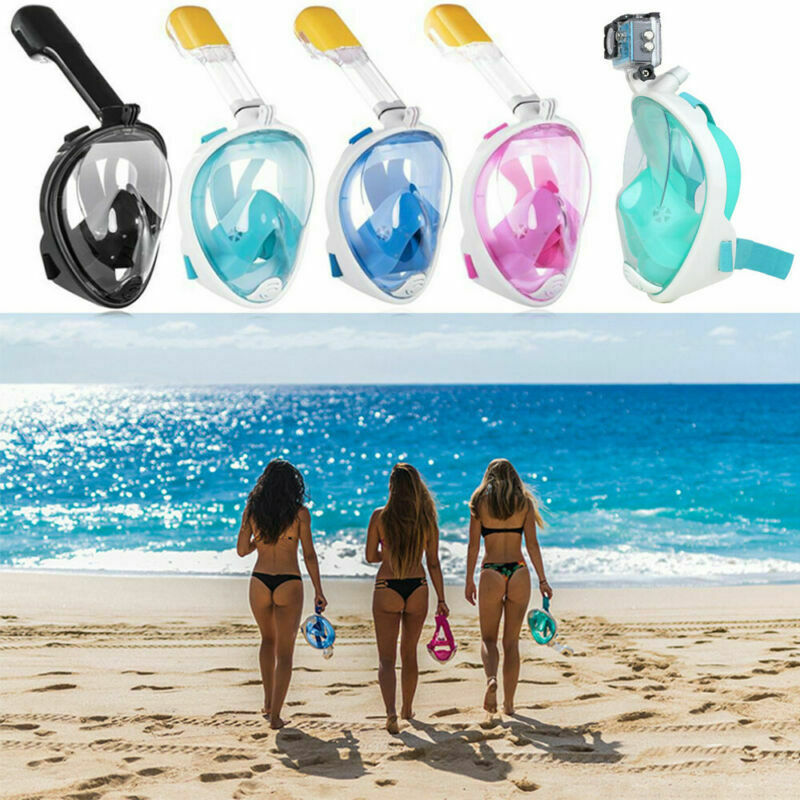 Snorkel Mask Full Face - Duikmasker Snorkelmasker voor kinderen, volwassenen, volledig