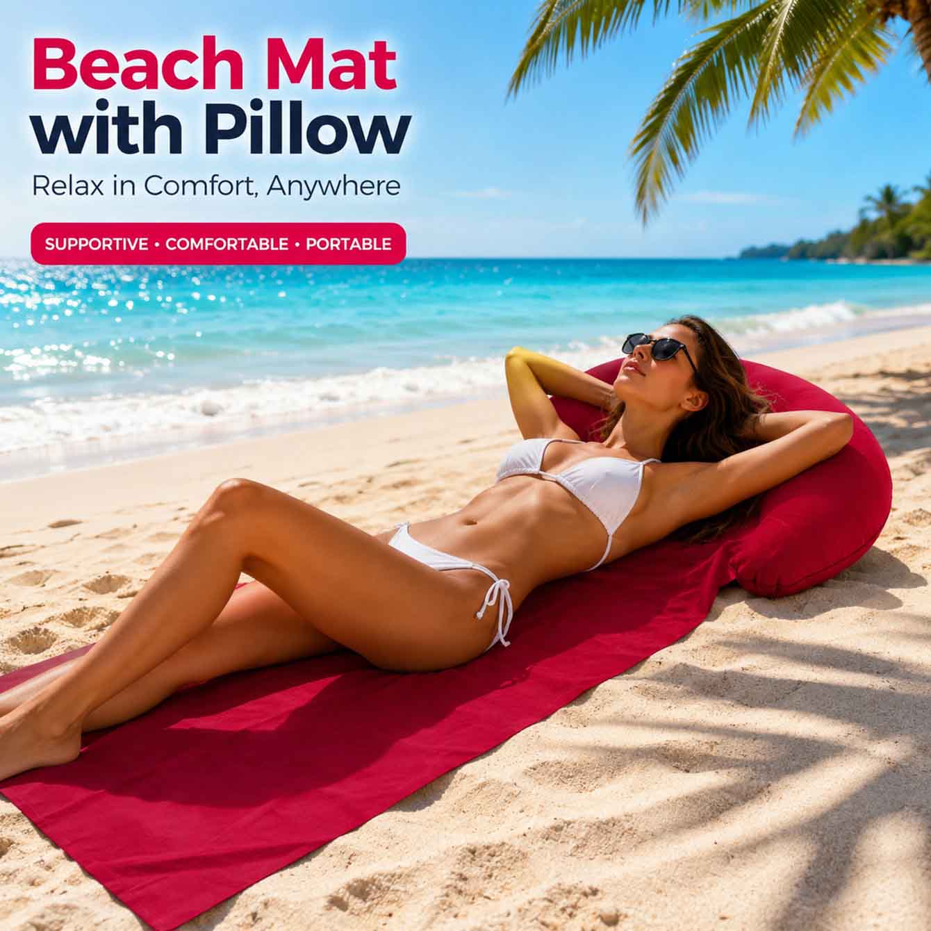 1PC strandmat met opblaasbaar  - Pool Lounger Inflatable recensie en prijs