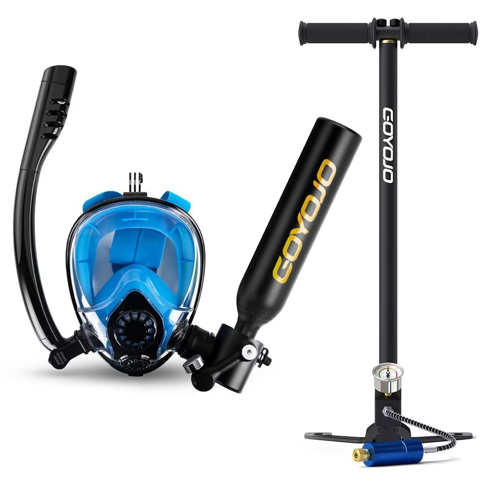 0,5L duikfles, volledig gezich - Snorkel Mask Full Face recensie en prijs