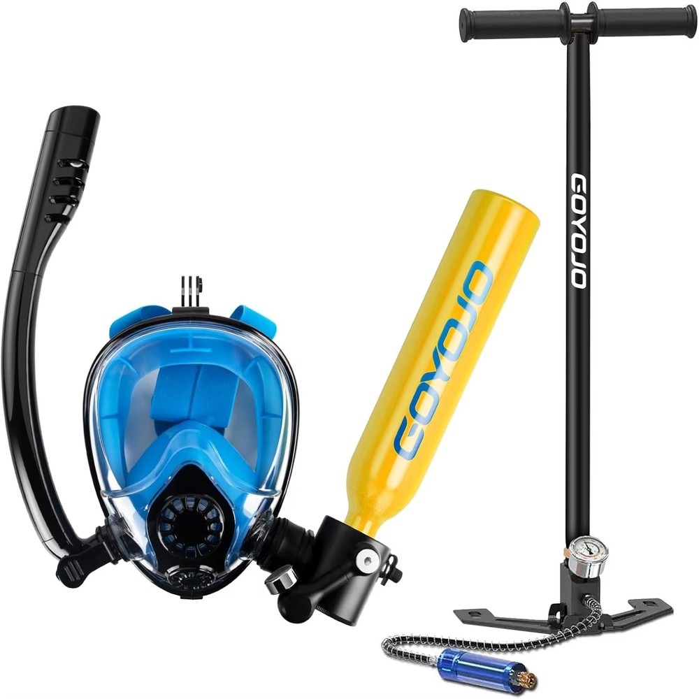 0,5L duikfles, volledig gezich - Snorkel Mask Full Face recensie en prijs