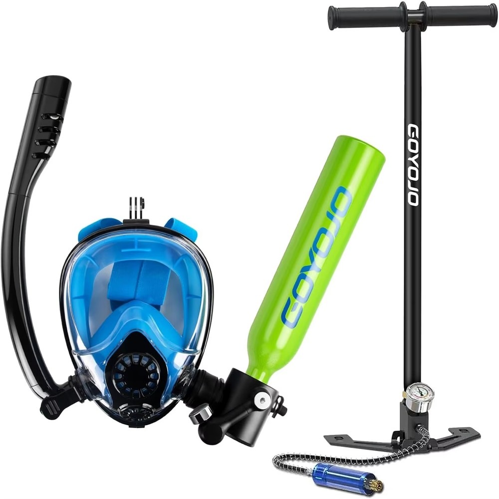 0,5L duikfles, volledig gezich - Snorkel Mask Full Face recensie en prijs