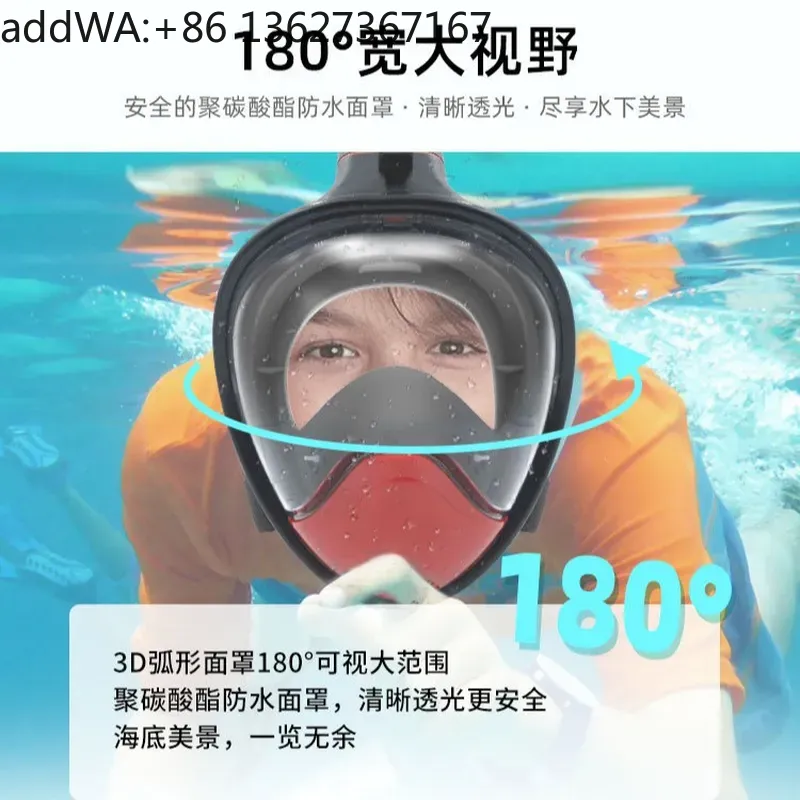 Droog snorkelmasker, volledig  - Snorkel Mask Full Face recensie en prijs