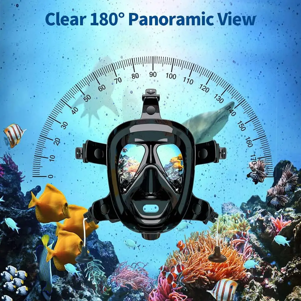 Volledig gezichtsmasker voor d - Snorkel Mask Full Face recensie en prijs