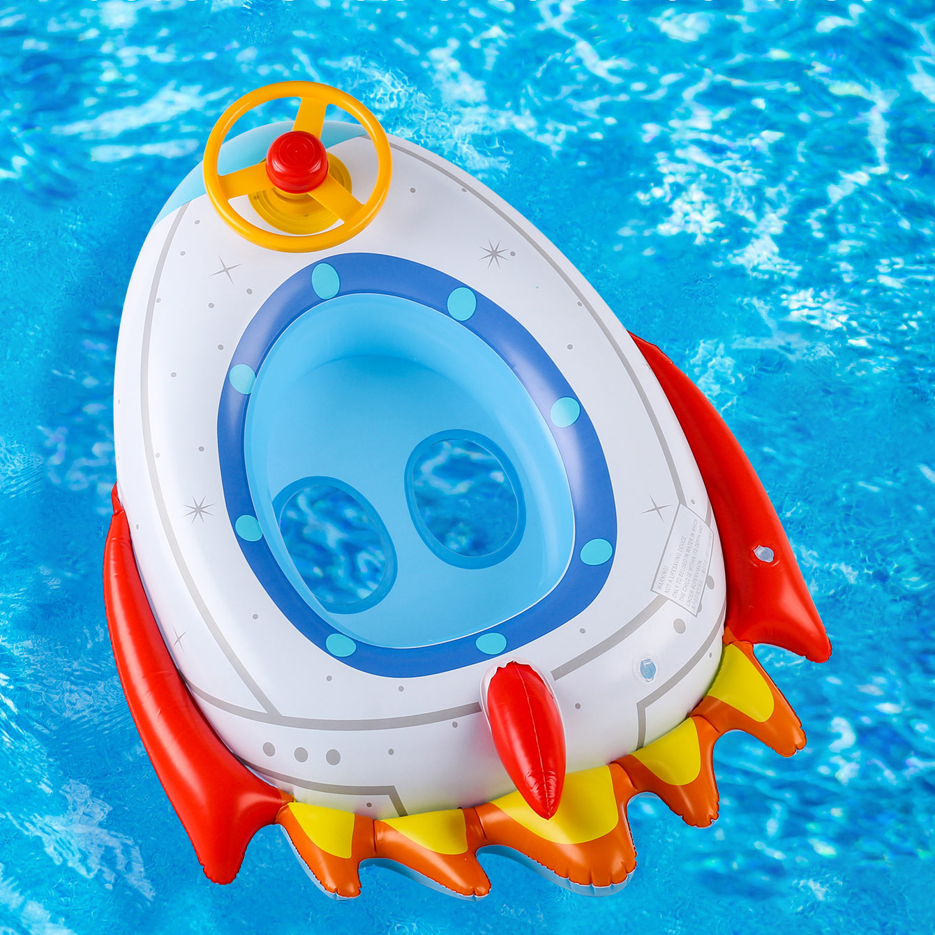 1PC raketvormige verdikte opbl - Pool Float Ring Inflatable recensie en prijs
