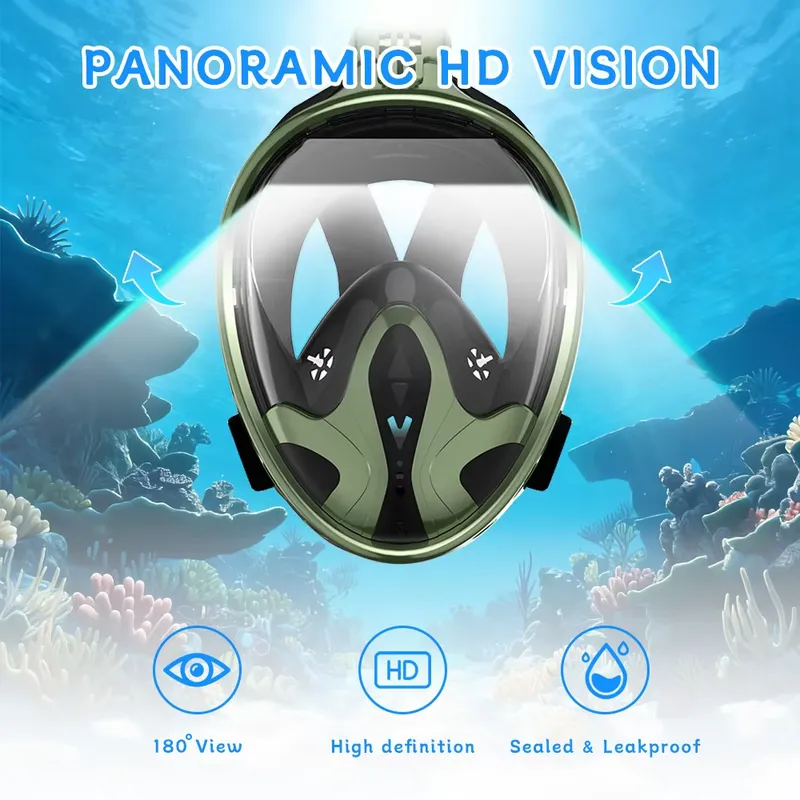 Volledig gezichtsnorkelmasker  - Snorkel Mask Full Face recensie en prijs