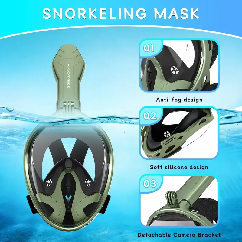 Volledig gezichtsnorkelmasker  - Snorkel Mask Full Face recensie en prijs