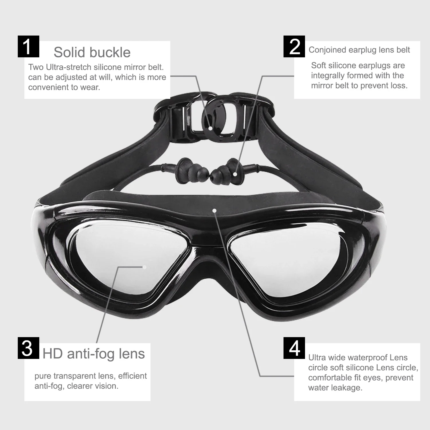 Bijziendheid Zwembril Met Anti - Swim Goggles Anti Fog Uv recensie en prijs