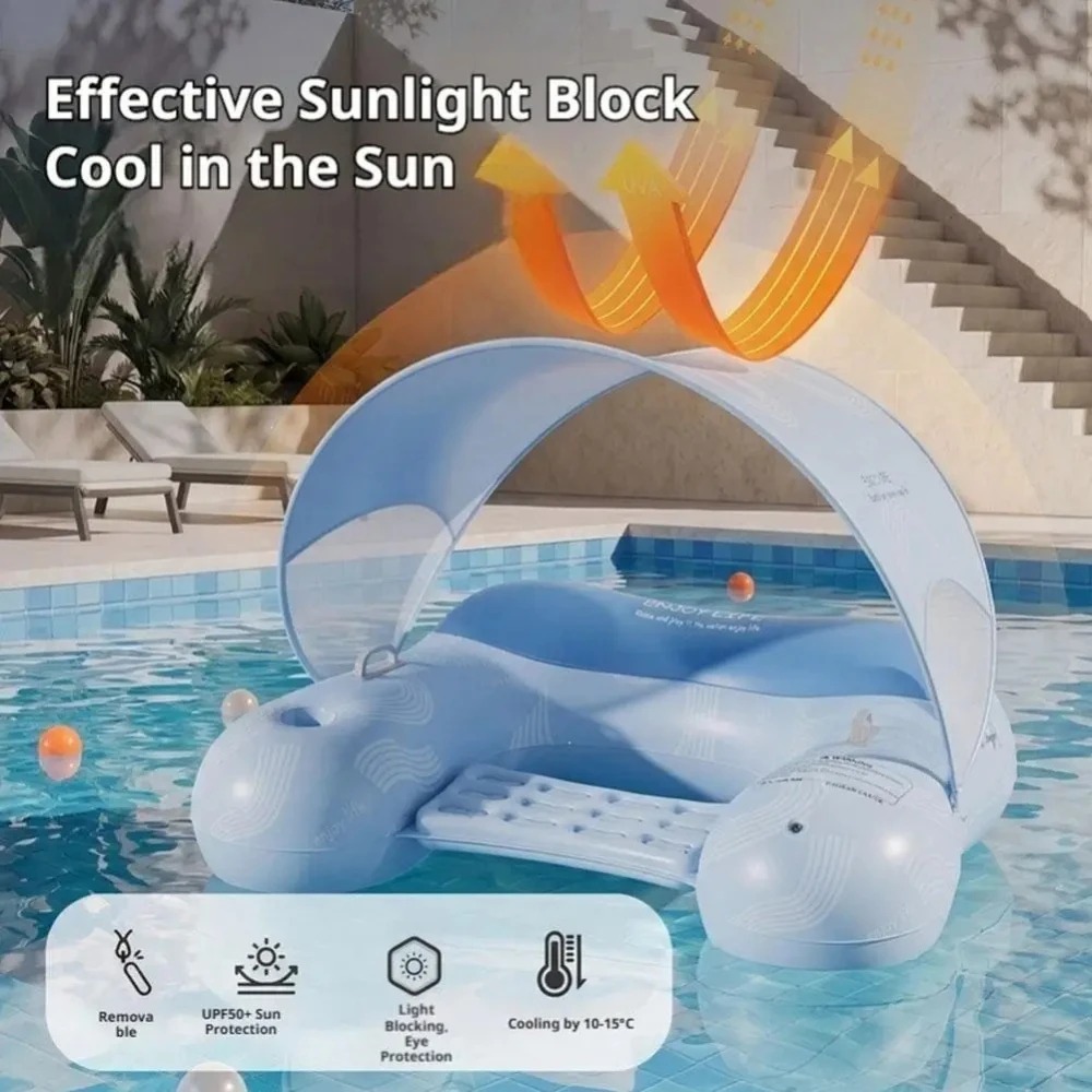Afneembare zonnescherm opblaas - Pool Lounger Inflatable recensie en prijs