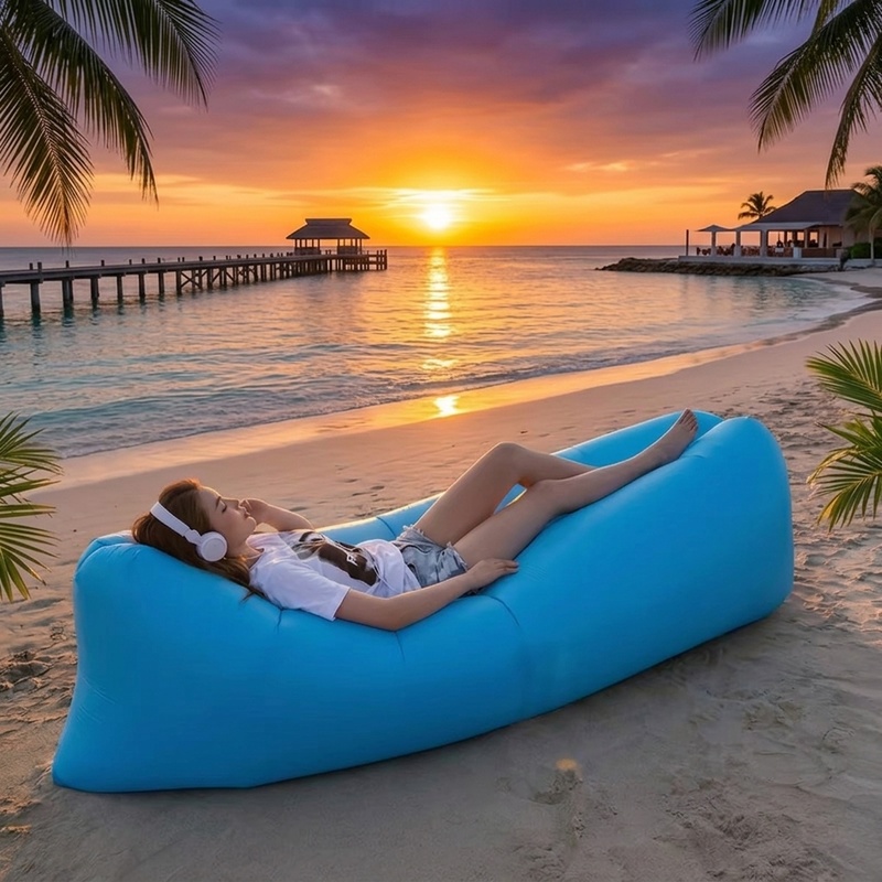 Draagbare opblaasbare luchtban - Pool Lounger Inflatable recensie en prijs