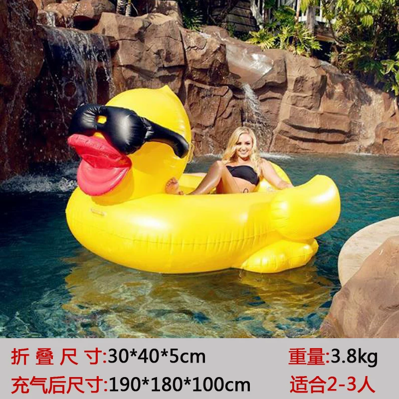 Opblaasbare gele eend zwemband - Pool Float Ring Inflatable recensie en prijs