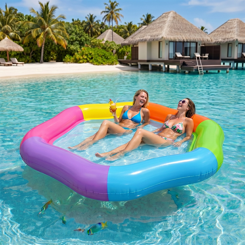 Nieuwe Hexagon Kleurrijke Opbl - Pool Lounger Inflatable recensie en prijs