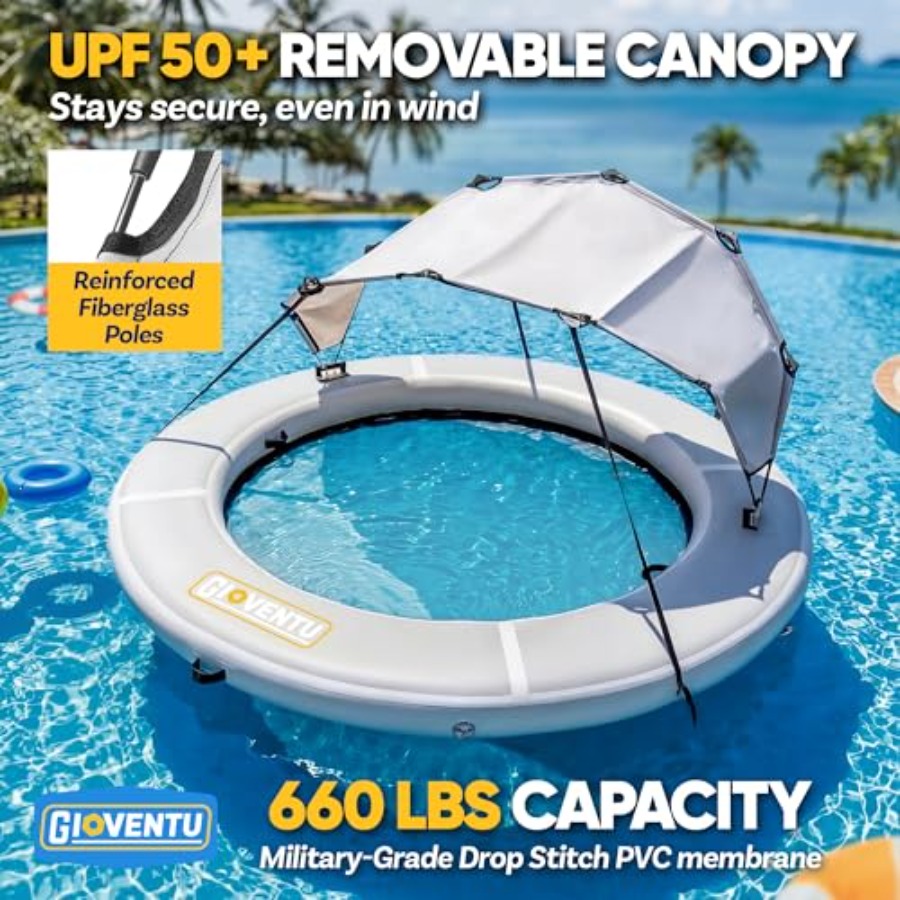 8FT opblaasbare waterhangmat d - Pool Float Ring Inflatable recensie en prijs