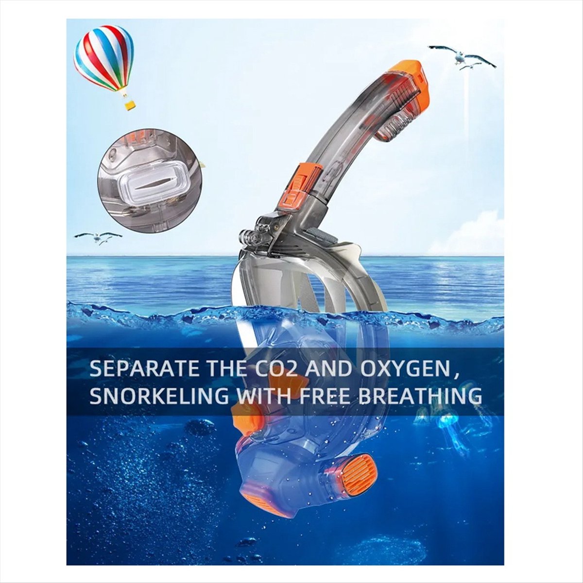 L79A Snorkelmasker Man Vrouw S - Snorkel Mask Full Face recensie en prijs