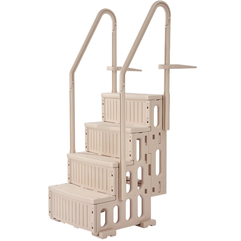 【Hot】 Zwembadtrap met dubbele  - Pool Ladder Above Ground recensie en prijs