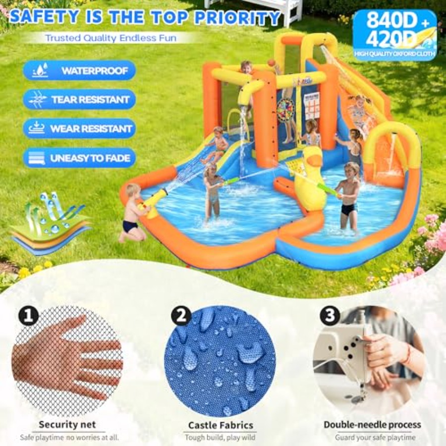 Opblaasbaar waterpark voor kin - Water Slide Inflatable recensie en prijs