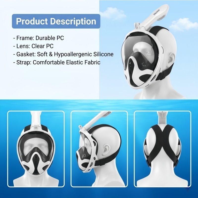 XIAOTREE Volledig gezichtsnork - Snorkel Mask Full Face recensie en prijs