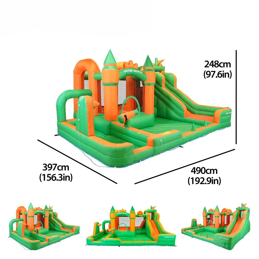 Opblaasbaar springkasteel voor - Water Slide Inflatable recensie en prijs