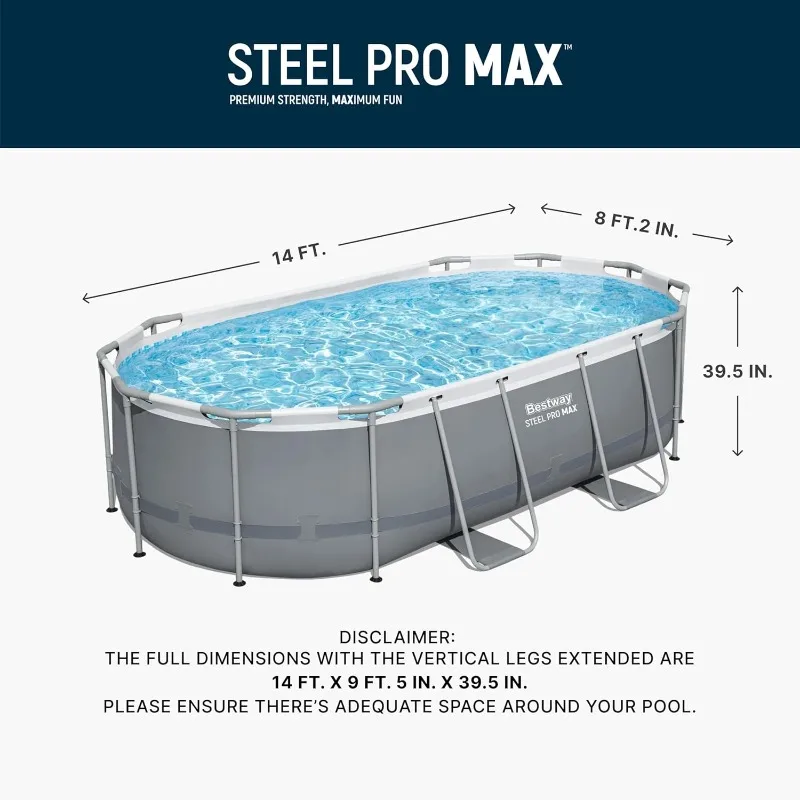 Bestway Steel Pro MAX 14' x 8' - Pool Ladder Above Ground recensie en prijs