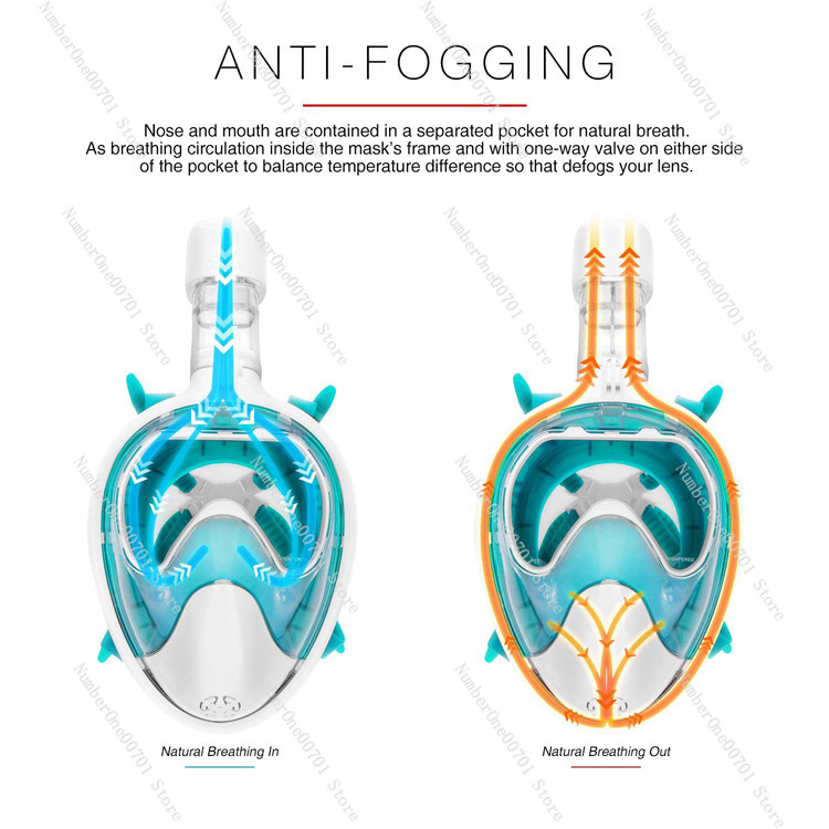 Volledig gezichtsnorkelmasker  - Snorkel Mask Full Face recensie en prijs